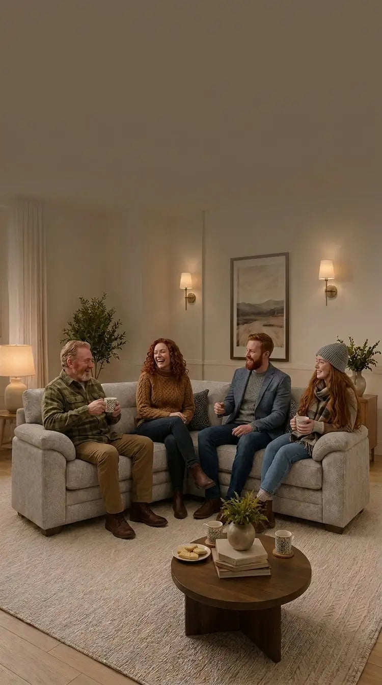 People sitting on Sofa 