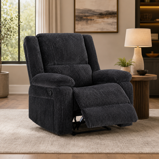 Gray recliner chair