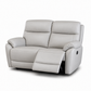 Light gray two-seater reclining loveseat
